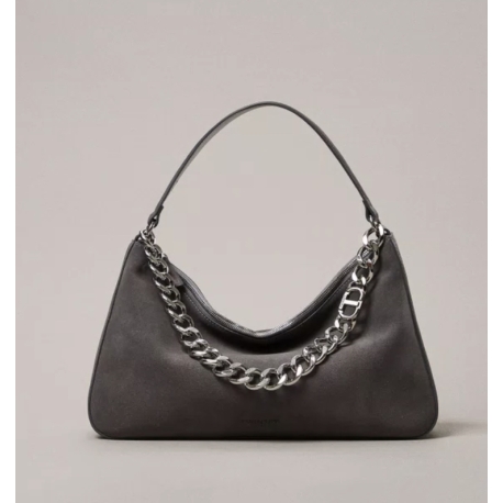 TWIN SET borsa in pelle scamosciata