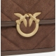 PINKO mini tracolla pelle scamosciata