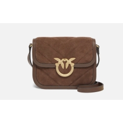 PINKO mini tracolla pelle scamosciata