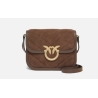 PINKO mini tracolla pelle scamosciata