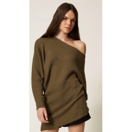 TWIN SET maglia asimmetrica