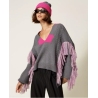 TWIN SET maglia con frange