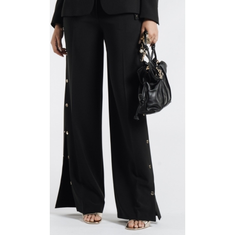 BABYLON pantalone bottoni oro