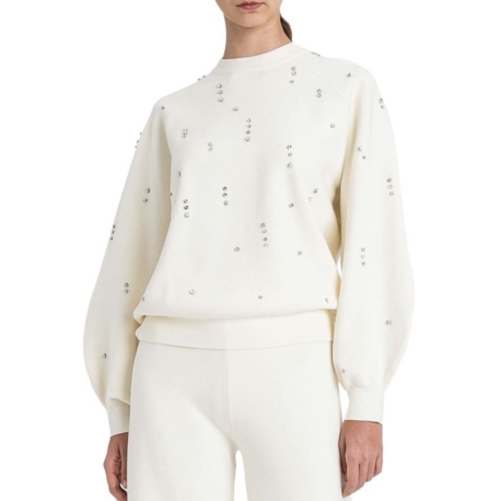 TWIN SET maglia decorazioni cristalli