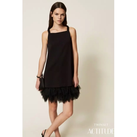 TWIN SET Abito con tulle