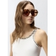 PINKO top ricami gioiello