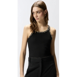 PINKO top ricami gioiello