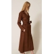TWIN SET trench scamosciato