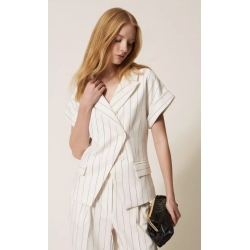 TWIN SET giacca gessata