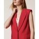 TWIN SET gilet in lino