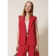 TWIN SET gilet in lino