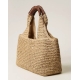 TWIN SET hobo in rafia