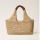 TWIN SET hobo in rafia