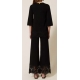 TWIN SET pantalone con pizzo
