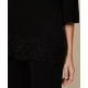 TWIN SET maglia con pizzo