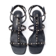 EMANUELLE VEE sandalo borchie Nero