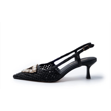 EMANUELLE VEE Chanel in raffia nera