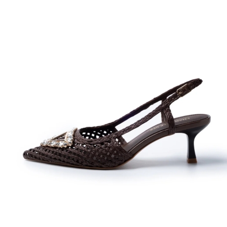 EMANUEL VEE Chanel in rafia brown