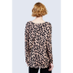 MANILA GRACE maglia doppia con spacco a pois
