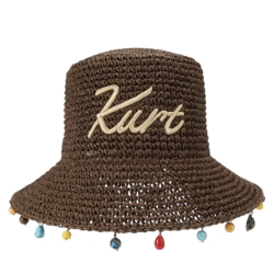 KURT GEIGER cappello raffia
