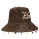 KURT GEIGER cappello raffia