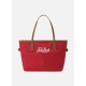 SAINT BARTH Shopper media in Nylon rossa