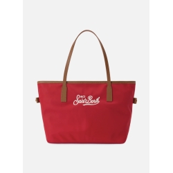 SAINT BARTH Shopper media in Nylon rossa