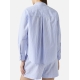 SAINTH. ARTH camicia a righe azzurre con ricami