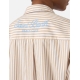 SAINTH BARTH Camicia in cotone a righe beige