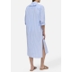 SAINTH BARTH Abito Maxi in cotone con stampa a righe