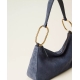 TWIN SET borsa in suede con anelli