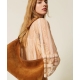 TWIN SET borsa in suede con anelli