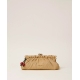 TWIN SET borsa clutch in rafia con CHARM