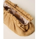 TWIN SET borsa clutch in rafia con CHARM