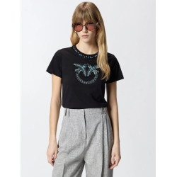 PINKO T-Shirt con maxi ricamo