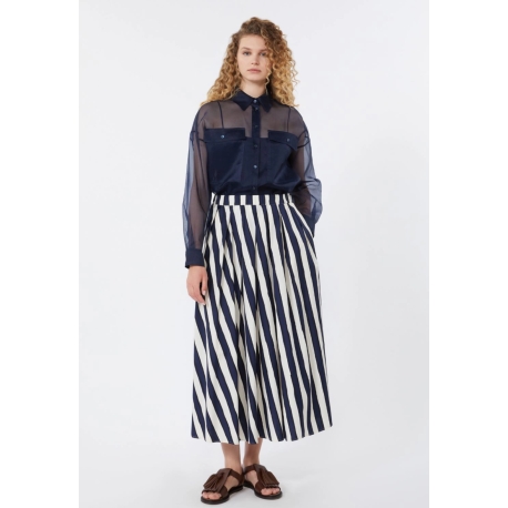 WEEKEND MAX MARA camicia in organza di seta