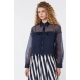 WEEKEND MAX MARA camicia in organza di seta