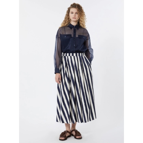 WEEKEND MAX MARA gonna a pieghe di cotone