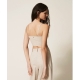 TWIN SET Top in misto lino con lurex