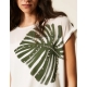 TWIN SET T-shirt con stampa e ricamo