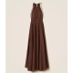 TWIN SET Abito lungo in mussola