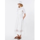 MAX MARA WEEKEND Abito smanicato in popeline di cotone - BIANCO