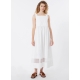 MAX MARA WEEKEND Abito smanicato in popeline di cotone - BIANCO