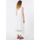 MAX MARA WEEKEND Abito smanicato in popeline di cotone - BIANCO
