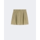 MAX MARA WEEKEND Bermuda in panama di cotone - VERDE OLIVA