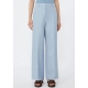 MAX MARA WEEKEND Pantalone in canvas di lino - AZZURRO