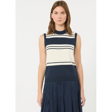 MAX MARA WEEKEND Maglia in viscosa smanicata