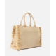 PINKO Borsa shopper media in rafia