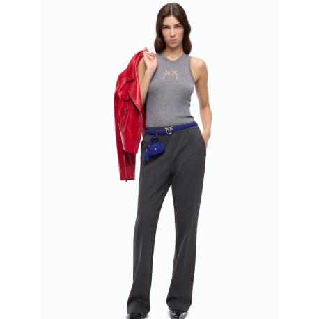 PINKO Pantaloni a gamba dritta con vita elasticizzata