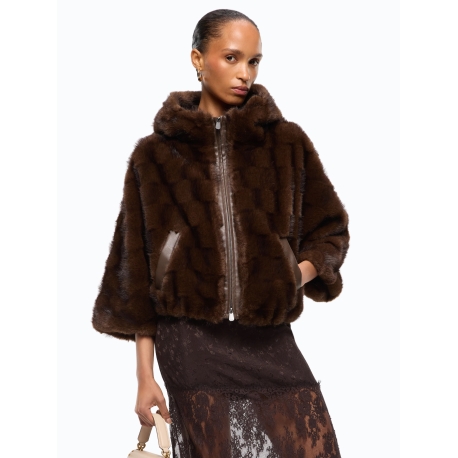PINKO giacca in pelliccia